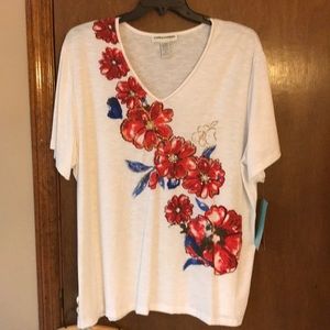 CATHY DANIELS SHORT SLEEVE  TEE SHIRT 3X